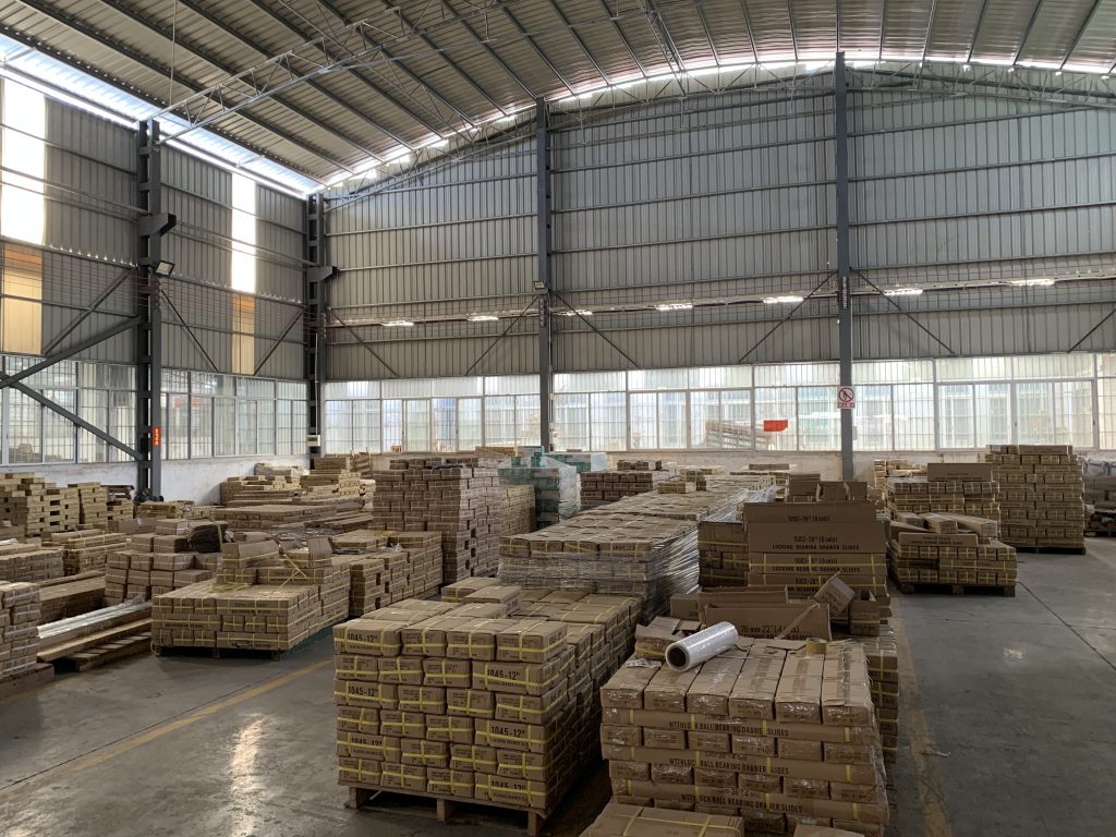 Finished goods warehouse before dispatch