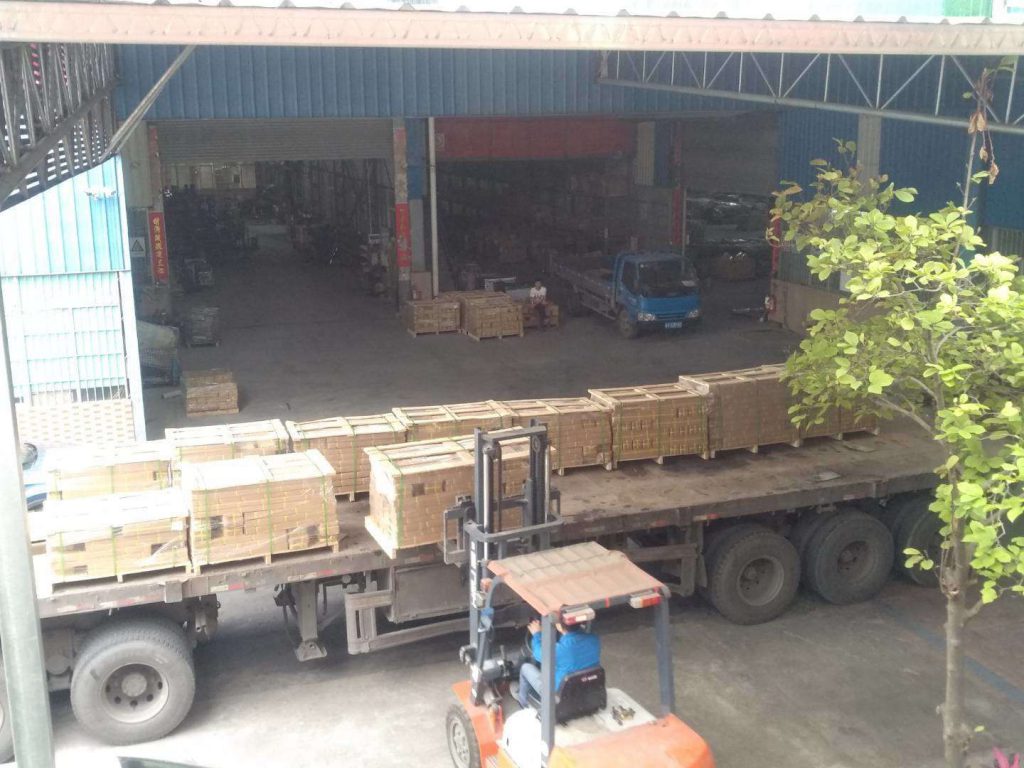 Finished goods prepared for logistics dispatch