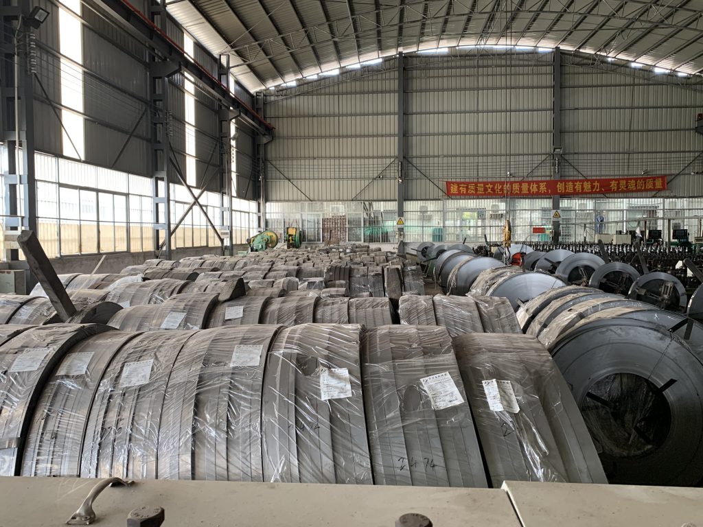 Raw material stock prepared for manufacturing