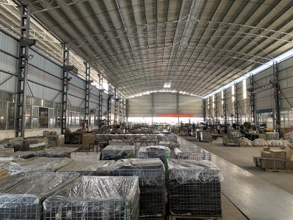 Raw material warehouse in factory